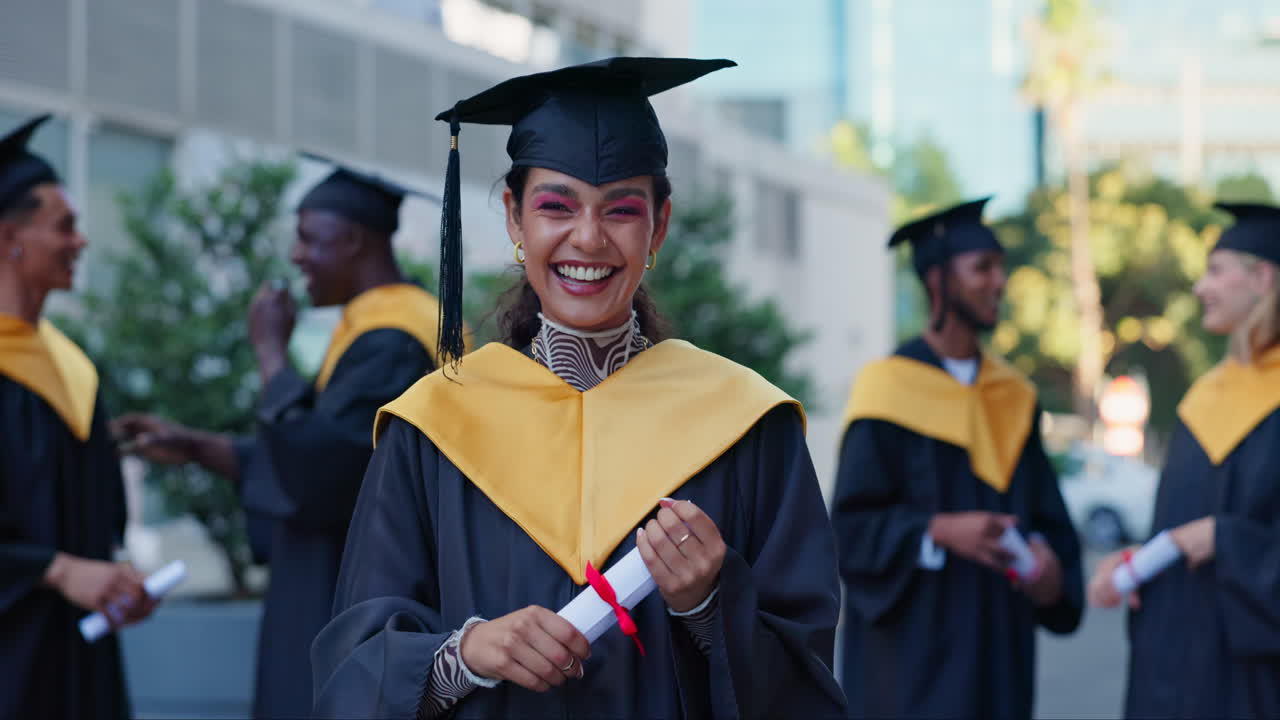 felices graduados celebrando el día de la graduación