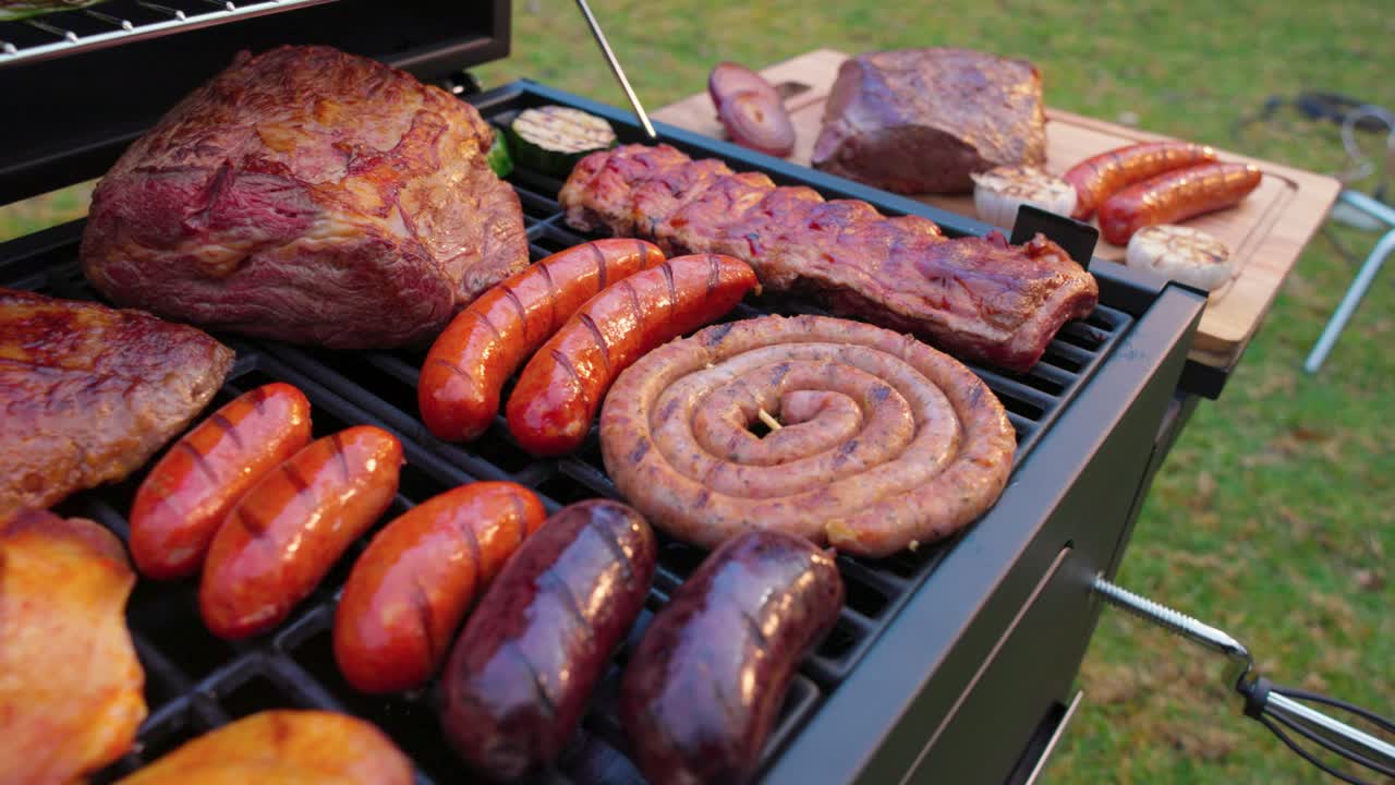 Fiestas Patrias chile grill parrilla meat chorizo chicken