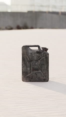 Rusty Fuel Can in the Desert
