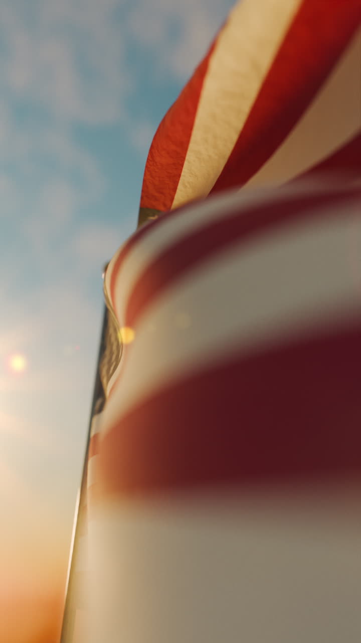 Bandiera americana per il Memorial Day in memoria dei caduti in guerra