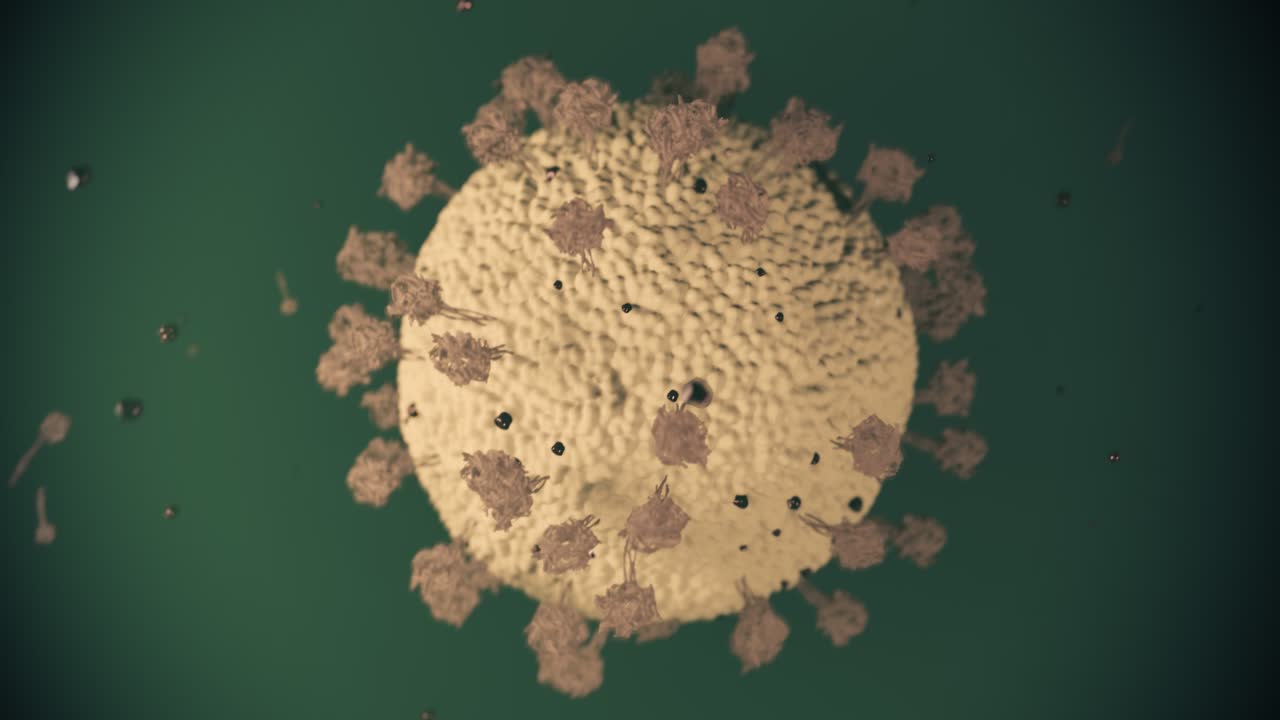 virus coronavirus microscópico covid 19 célula ncov infección corona macro