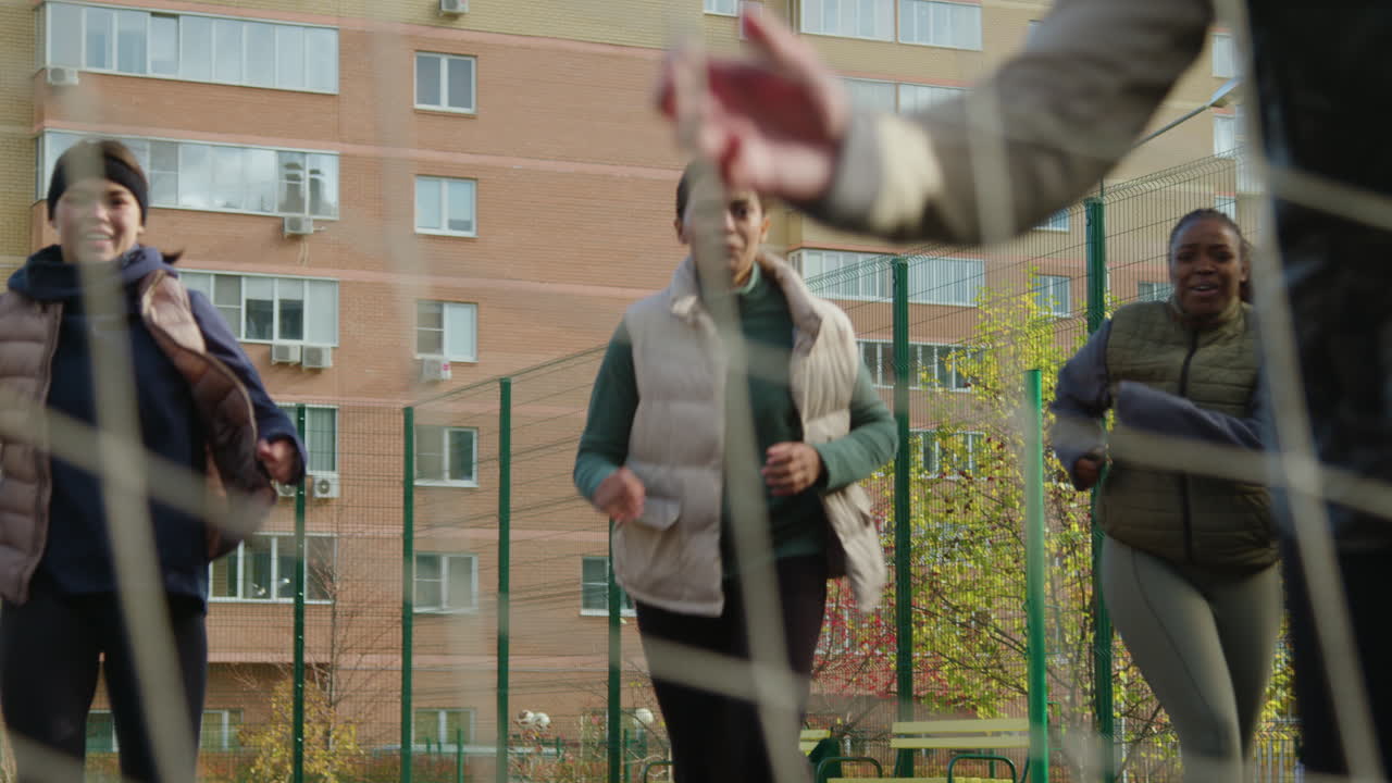 여자 골을 넣는 것