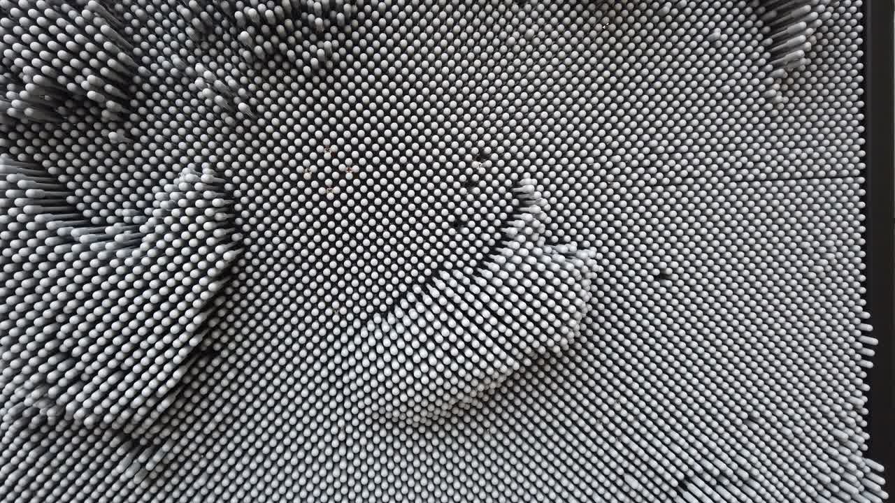 "pinart 3d" patrón abstracto. el fondo de las uñas de plástico.