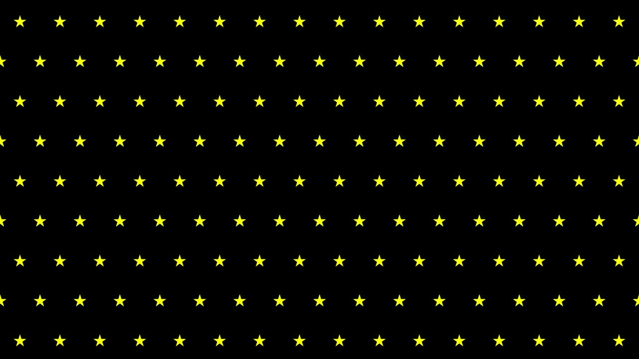 animación de fondo de la ilustración en forma de estrella repetida (movimiento diagonal, bucle sin costuras)
