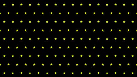 animación de fondo de la ilustración en forma de estrella repetida (movimiento diagonal, bucle sin costuras)