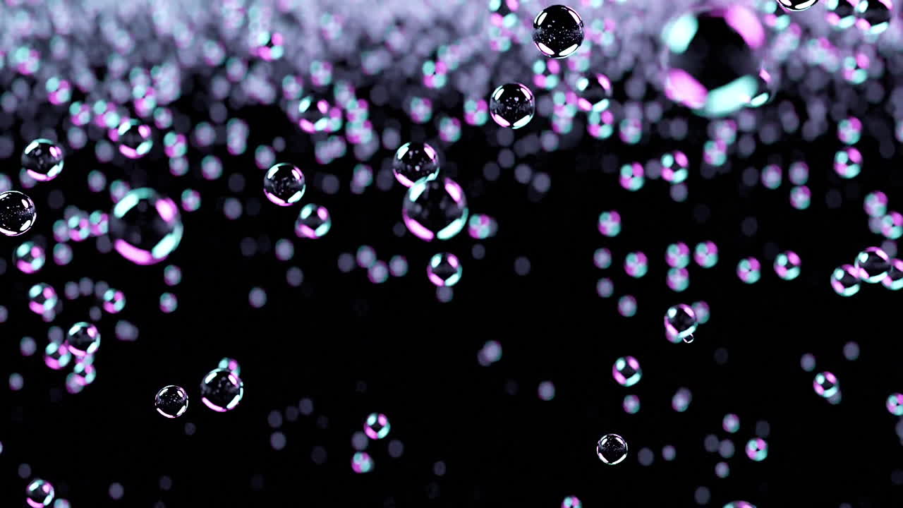 абстрактные падающие пузырьки