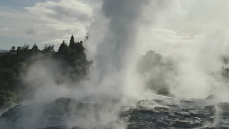 geothermal geyser,rotorua, new zealand, slow motion