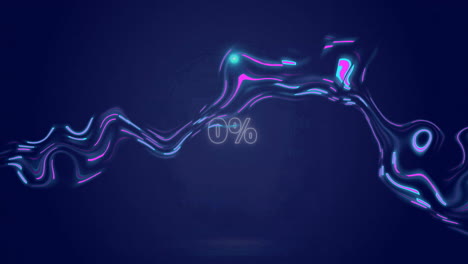 animation of purple shapes moving over 0 percents