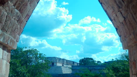 uxmal main gate of the ruins