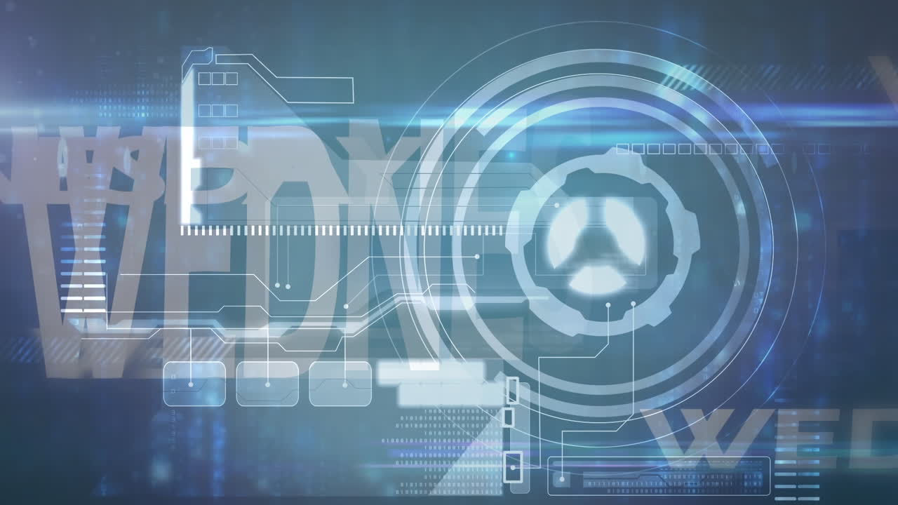 animación del procesamiento de datos sobre el texto del miércoles