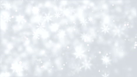 white glitter snowflakes background