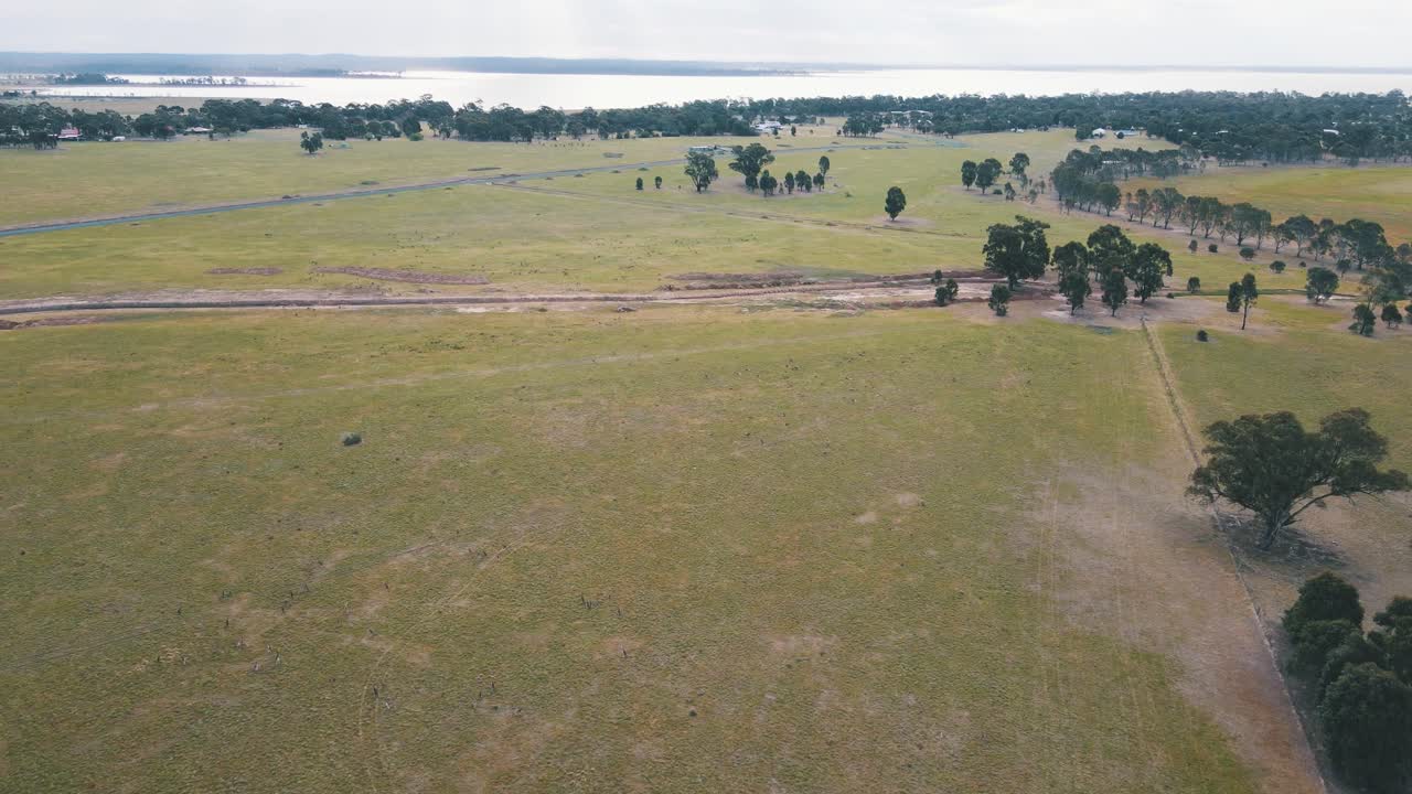 Aerial View of Australian Outback Landscape