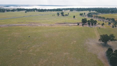 aerial view of australian outback landscape