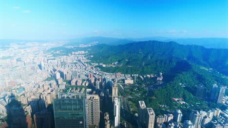 time lapse beautiful building and architecture in the taipei city in taiwan