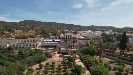 hermosa vista aérea del antiguo palacio