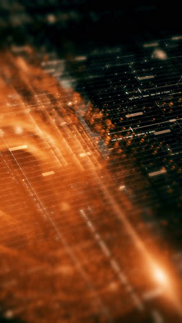 metaverso futurista telemetría de datos digitales de alta tecnología con números encriptados visualización de fondo dinámico para pantalla de formato vertical de escritorio de computadora