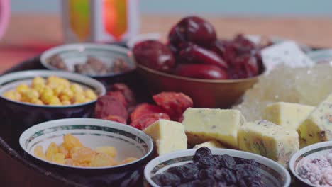 iftar food table. evening meal