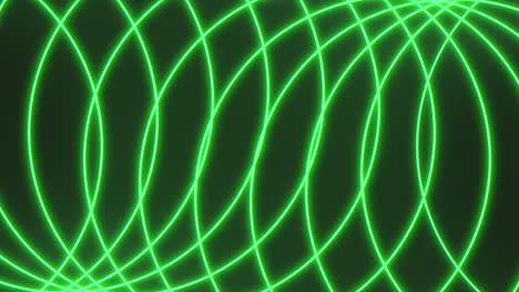 geometric lines pattern with green neon color