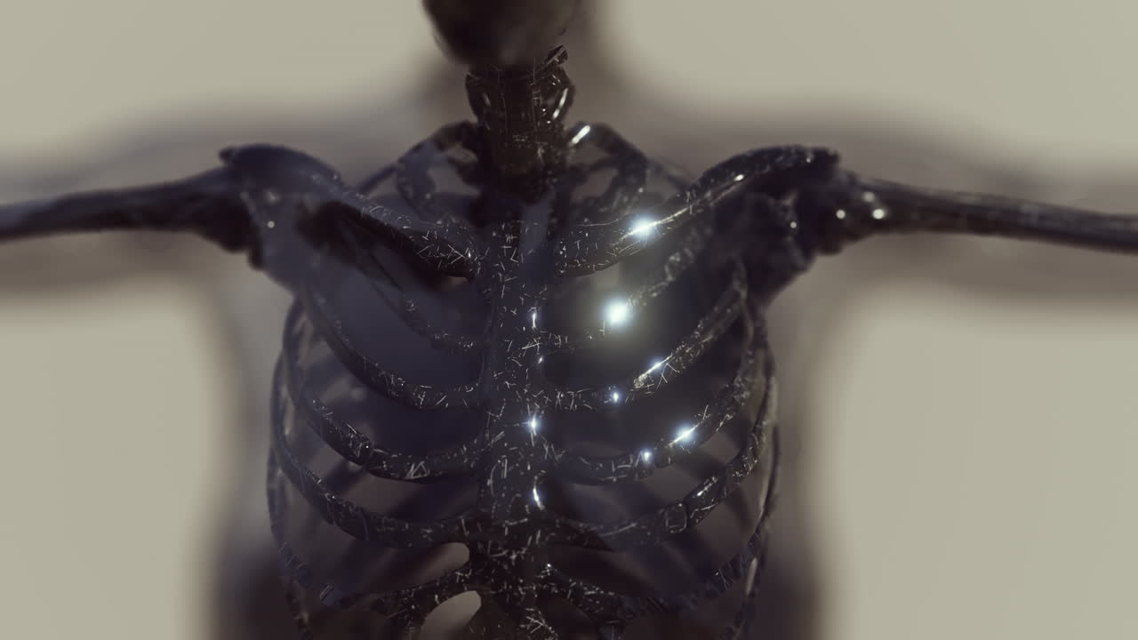 huesos del esqueleto humano ilustrados visibles