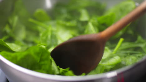 Spinach-cooked-in-a-saucepan