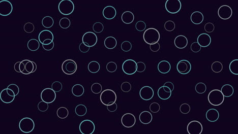 circular pattern of overlapping circles on black background