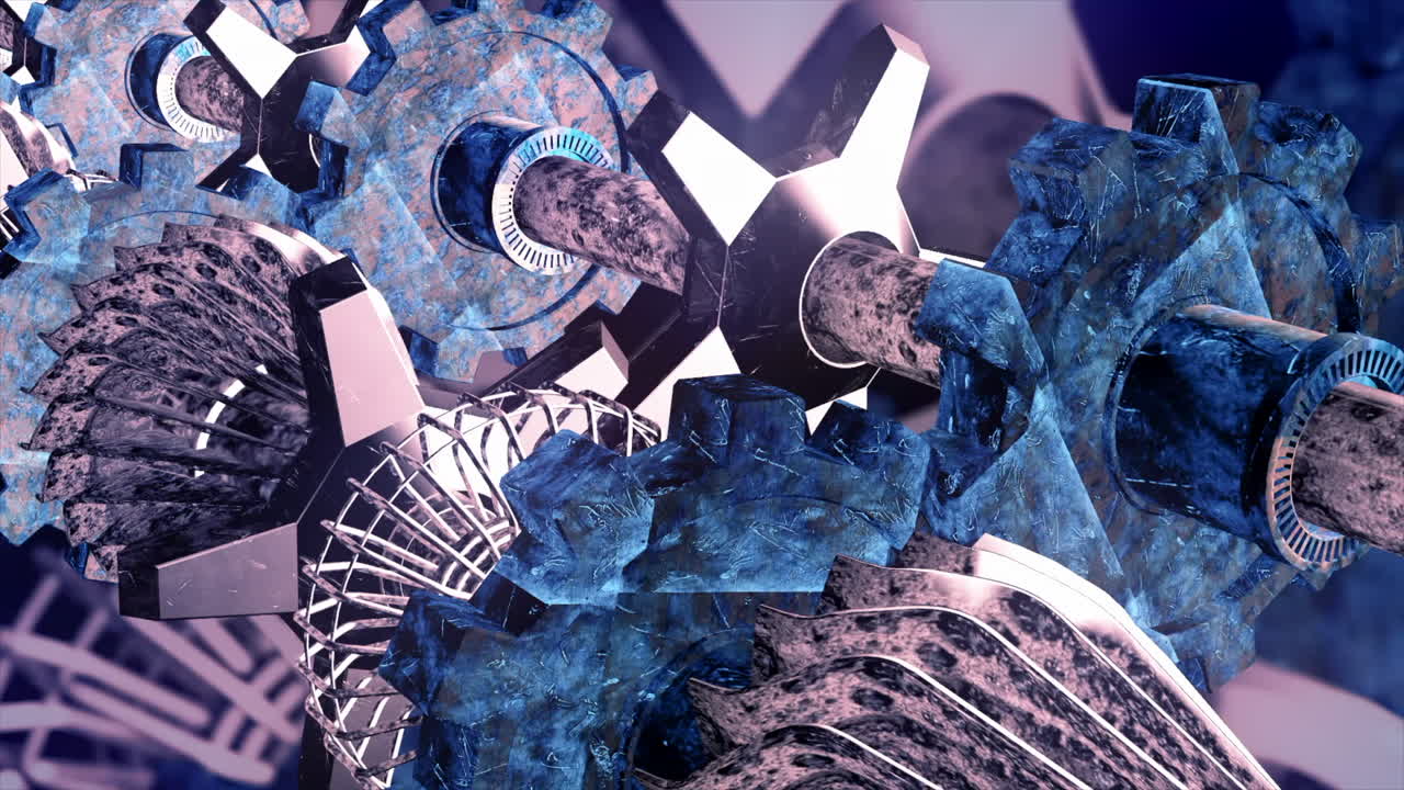 diseño abstracto de engranajes y maquinaria
