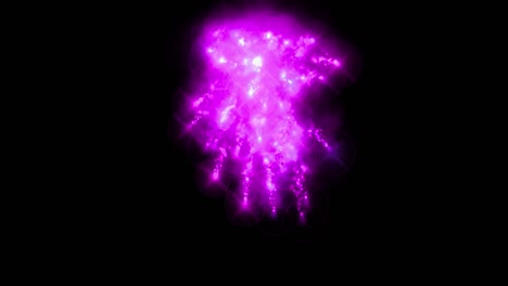 chispas de fuego partículas de color animación gráficos de movimiento