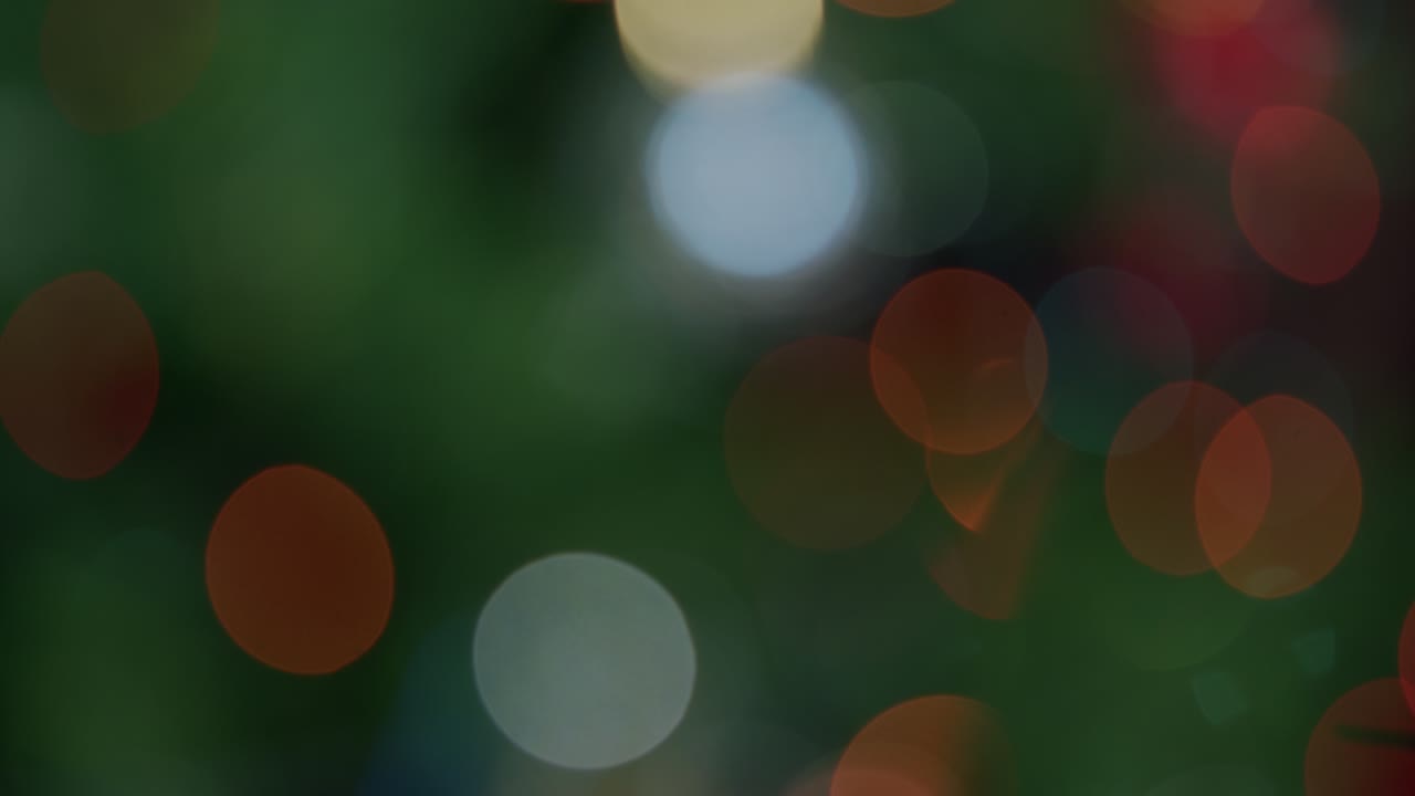 Garland blurred background. Abstract xmas or new year holiday background