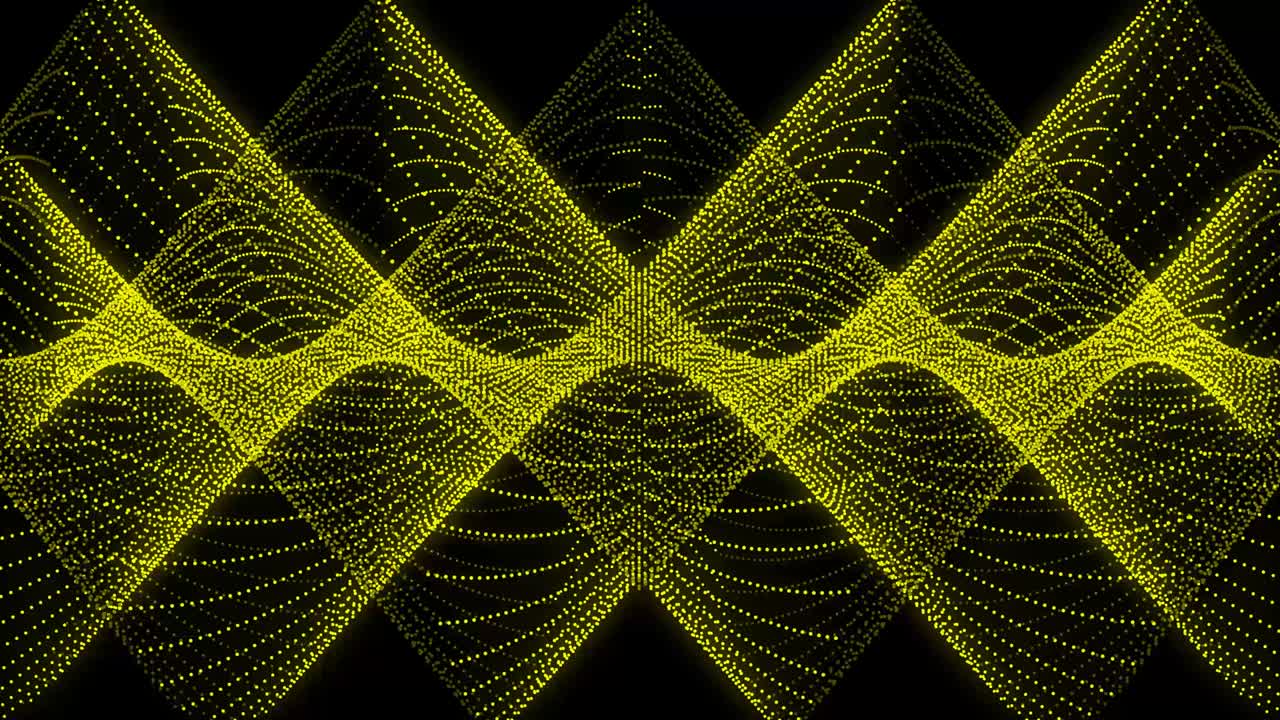 Yellow color Dot Shape Pattern animation motion graphics