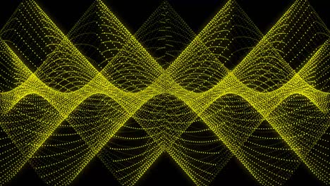 patrón de forma de punto de color amarillo animación gráficos de movimiento