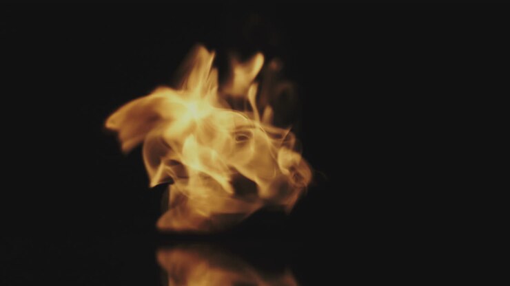 fuego y humo abstractos