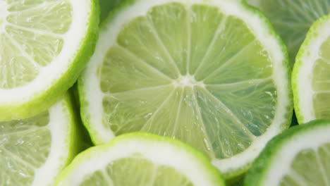 primer plano de las rebanadas de limones