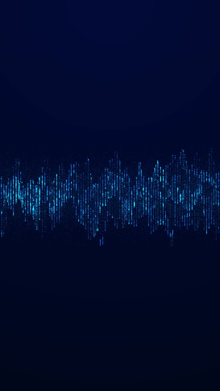 Futuristic blue dynamic abstract digital hud virtual interface background space circles particles