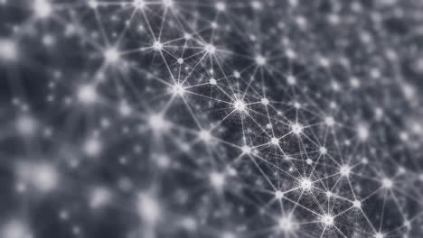 abstract digital network grid with interconnected points