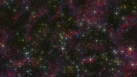 vibrant constellation colorful stars illuminate dark space background