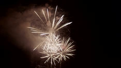 streaking fireworks in slow-motion