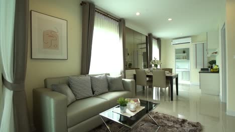 Modern and Elegance Living Area Interior Design, No People