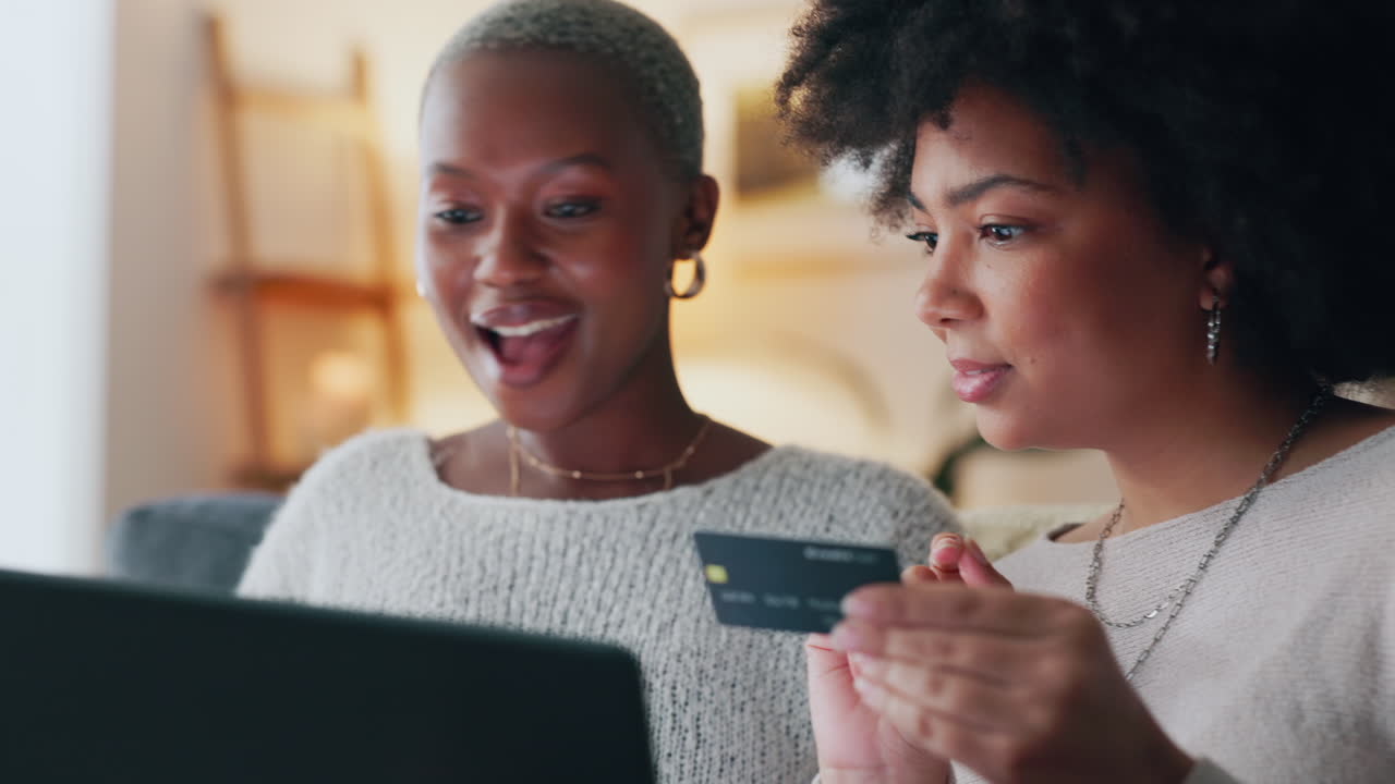 Payment, credit card and friends online shopping
