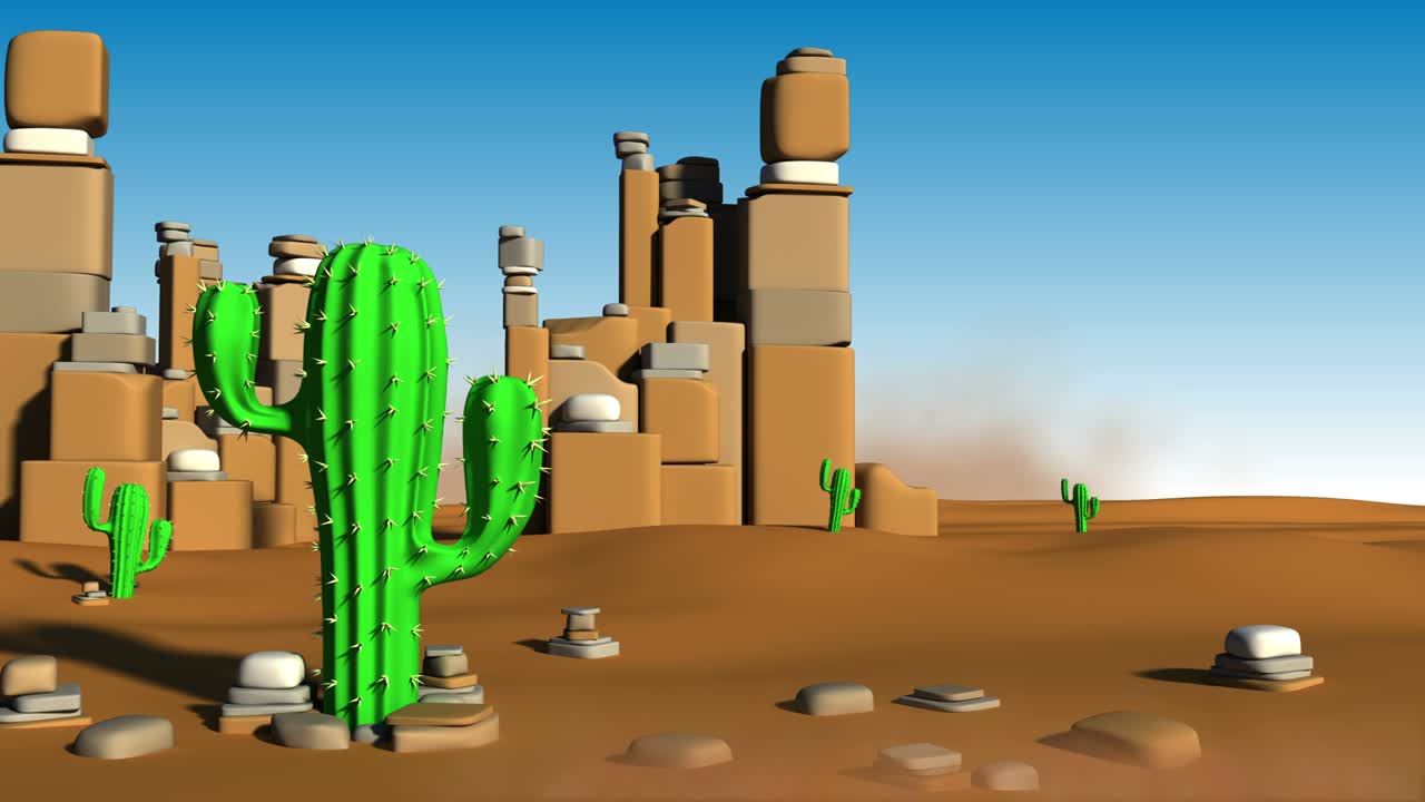 fondo de dibujos animados de arena del desierto