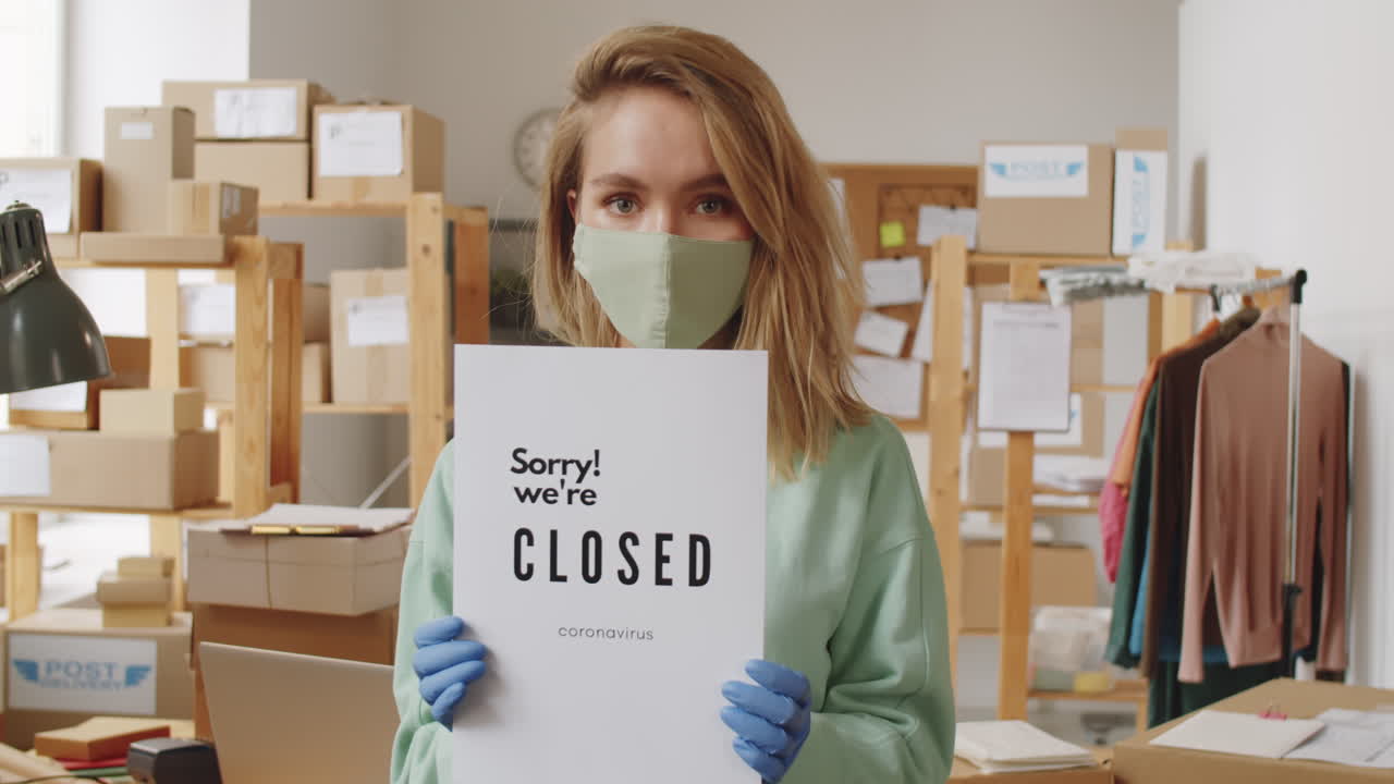 бизнес закрыт из-за коронавируса.