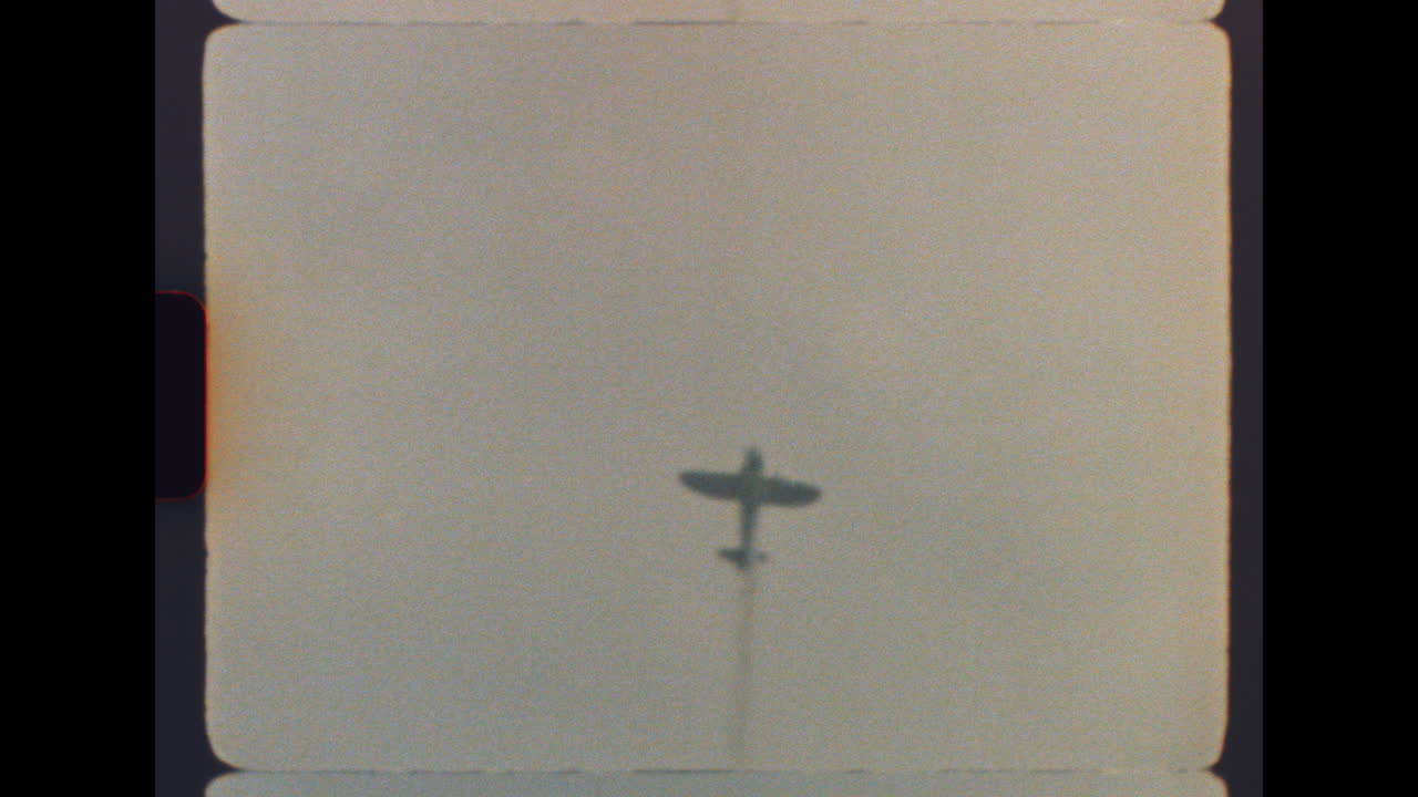 Vintage Airplane Flying in the Sky