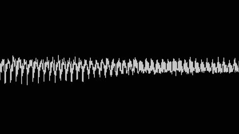 diseño de visualización de audio blanco sobre negro