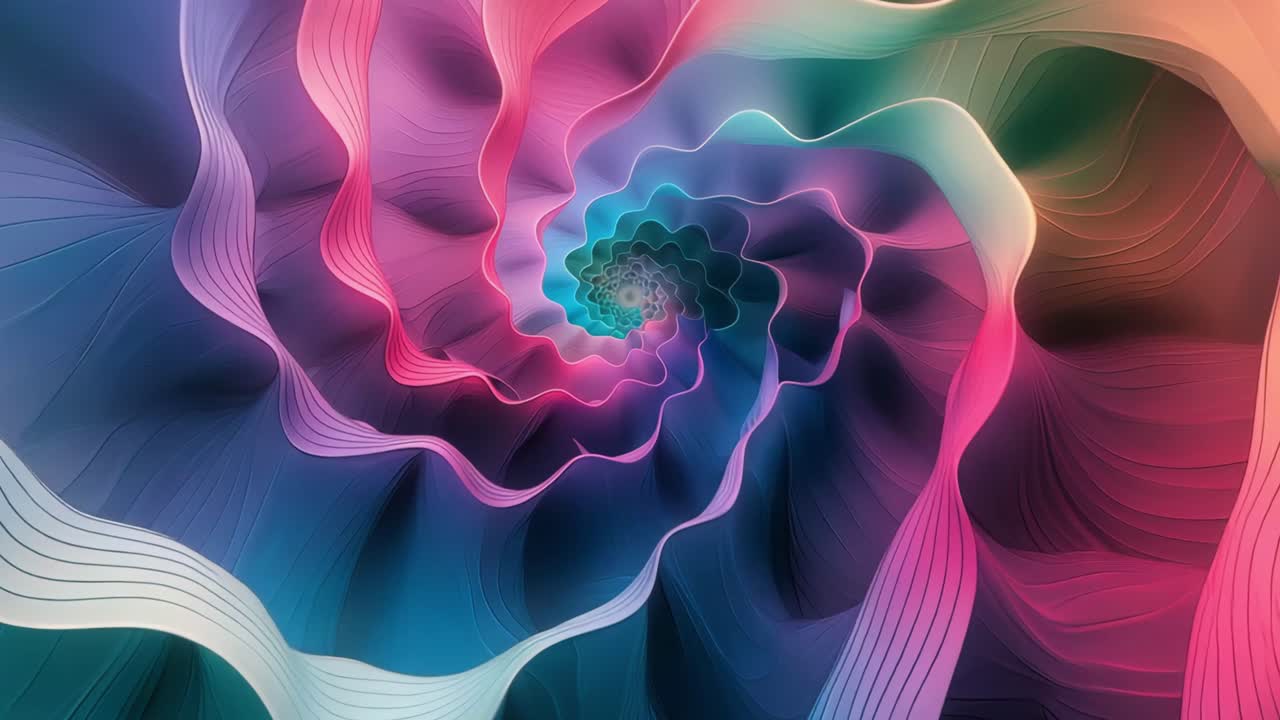 diseño de espiral abstractamente colorido