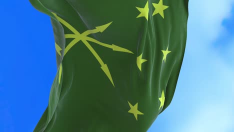 el bucle sin costuras de la bandera de adigea.
