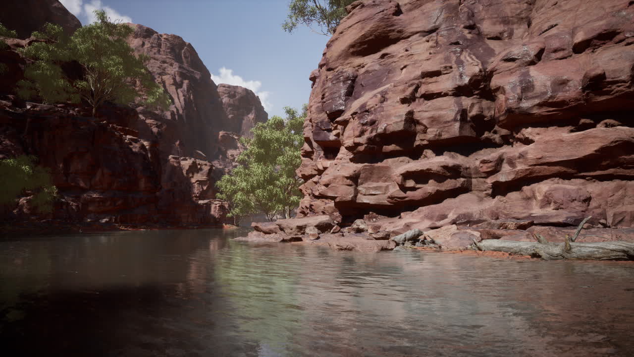 reflejo del gran cañón en el río colorado