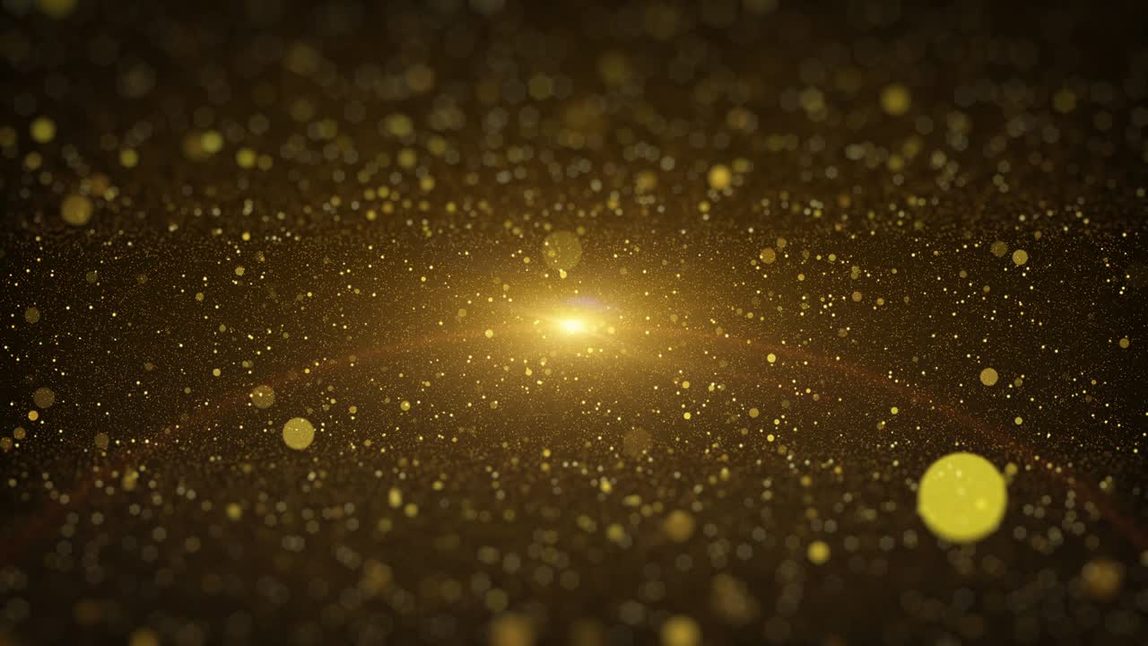 금 먼지 입자 불꽃 역동적인 비행 - 루프