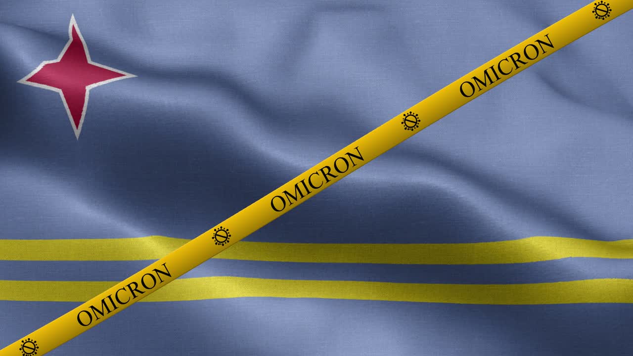 오미크론 변종과 아루바 발의 금지 줄무