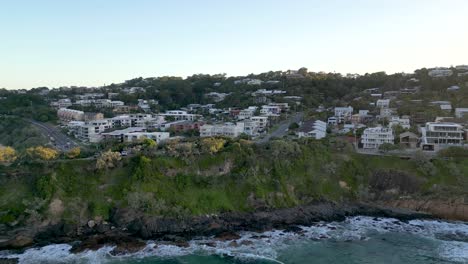 tracking along the cliffs at coolum in queensland australia