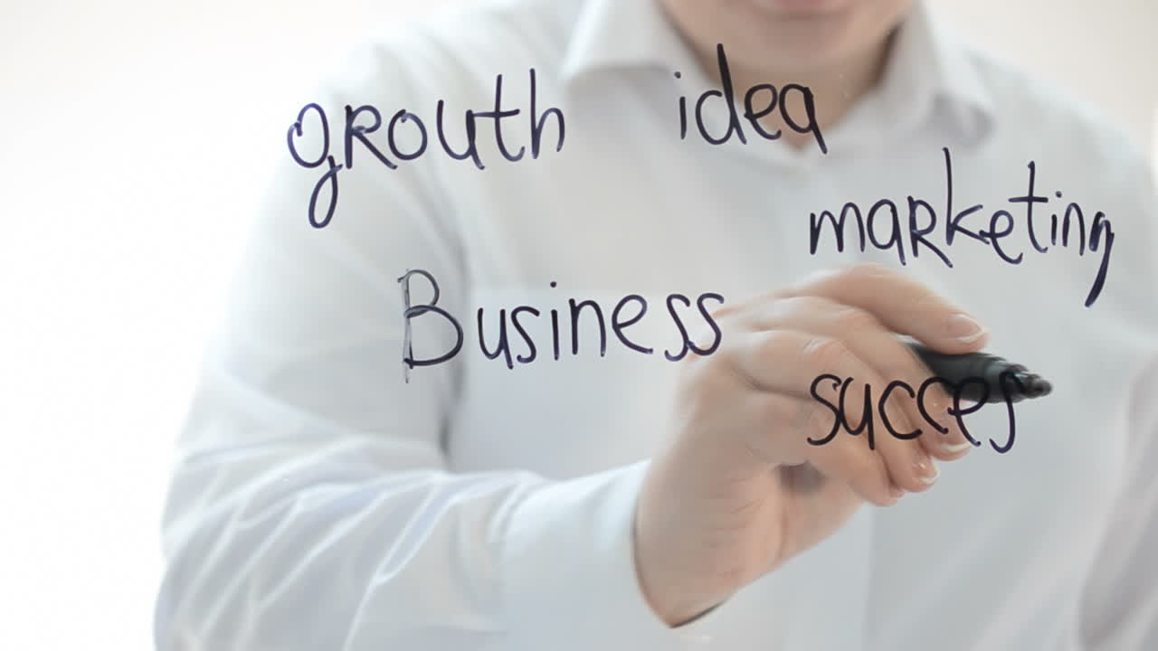 Business strategy. We draw a marker