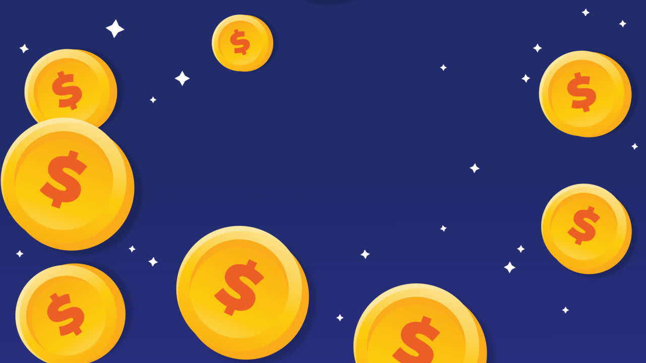 gráfico de movimiento de la plantilla del estandarte de devolución de dinero